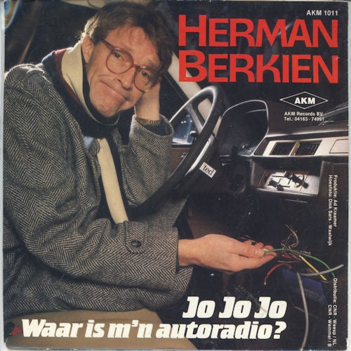 Herman Berkien - Jo Jo Jo Waar Is M'n Autoradio 00109 Vinyl Singles Vinyl Goed / Hoes Goed