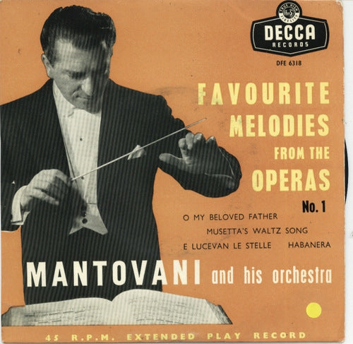 Mantovani - Favourite Melodies From The Operas Vol. 1 01262 Vinyl Singles EP Vinyl Goed / Hoes Goed