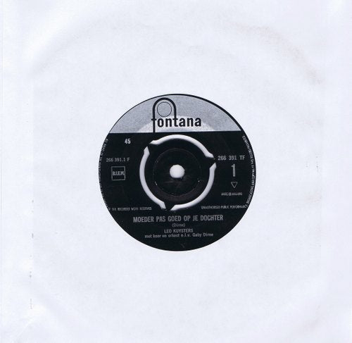 Leo Kuysters - Moeder Pas Goed Op Je Dochter 02080 Vinyl Singles Vinyl Goed / Hoes Generic