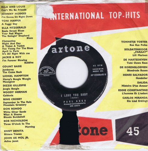 Paul Anka - I Love You Baby 02368 Vinyl Singles Vinyl Goed / Hoes Generic