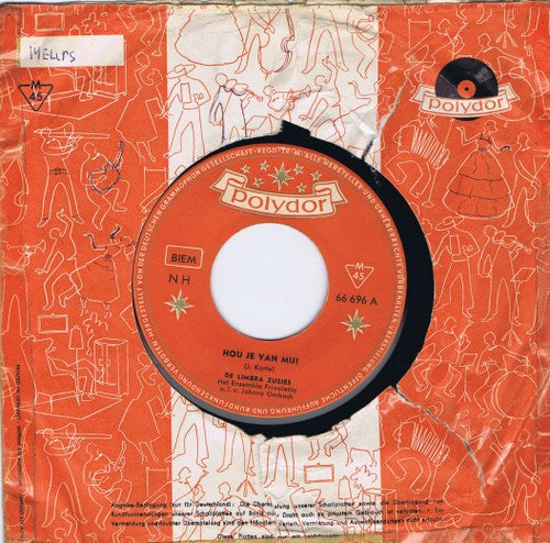 Limbra Zusjes - Hou Je Van Mij 02675 Vinyl Singles Vinyl Goed / Hoes Goed