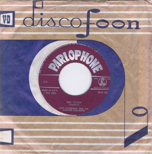 Ron Goodwin And His Concert Orchestra - Red Cloak 08993 Vinyl Singles Vinyl Goed / Hoes Goed