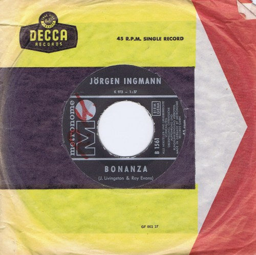 Jorgen Ingmann - Bonanza 02839 Vinyl Singles Vinyl Goed / Hoes Goed