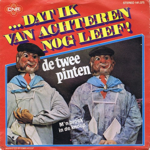 Twee Pinten - Ik Weet Van Voren Niet... 25199 Vinyl Singles Vinyl Goed / Hoes Goed