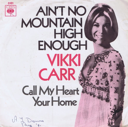 Vikki Carr - Ain't No Mountain High Enough 02985 Vinyl Singles Vinyl Goed / Hoes Goed