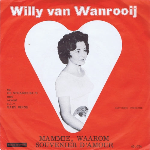 Willy van Wanrooij - Mammie Waarom 17308 Vinyl Singles Vinyl Goed / Hoes Goed