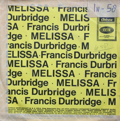 Dos Odeon Orchester - Mellisa Theme 05883 Vinyl Singles Vinyl Goed / Hoes Generic