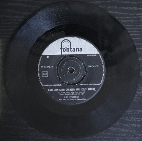 Piet Sybrandy - Daar Zijn Geen Grenzen Aan Jezus' Macht 06362 Vinyl Singles Vinyl Goed / Hoes Generic
