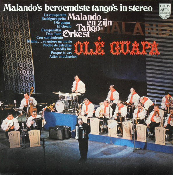 Malando En Zijn Tango-Orkest - Olé Guapa (Malando's Beroemdste Tango's In Stereo) (LP) 40428 Vinyl LP Vinyl Goed / Hoes Goed