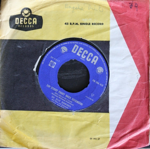Blue Diamonds - Ein Schiff Fahrt Nach Schanghai 06424 Vinyl Singles Vinyl Goed / Hoes Goed