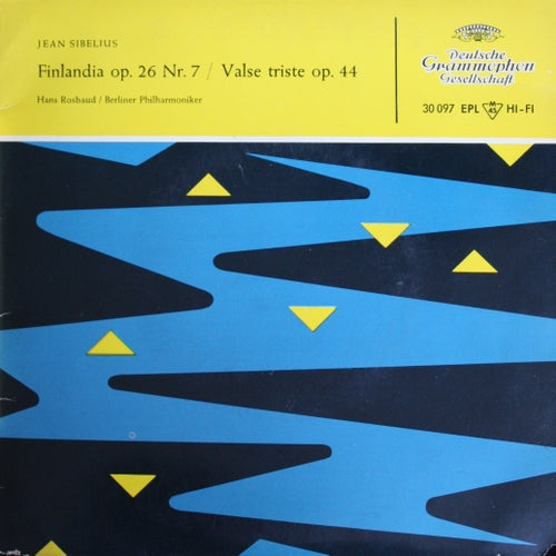Jean Sibelius - Finlandia Op. 26 Nr. 7 06457 Vinyl Singles EP Vinyl Goed / Hoes Goed