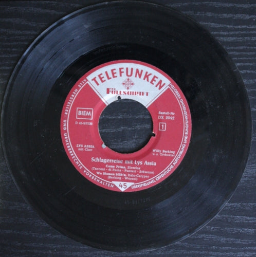 Lys Assia - Schlagerreise Mit Lys Assia 06464 Vinyl Singles EP Vinyl Goed / Hoes Goed
