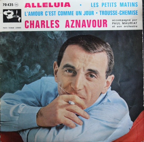 Charles Aznavour - Alleluia 06479 Vinyl Singles EP Vinyl Goed / Hoes Goed
