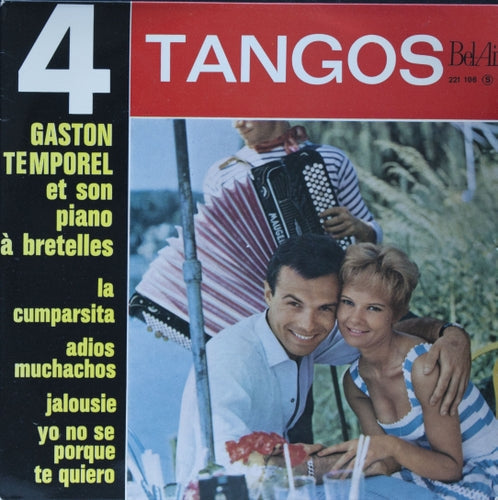 Gaston Temporel Et Son Piano À Bretelles - * Tangos Vinyl Singles Vinyl Zeer Goed / Hoesje Goed "VINYLSINGLES.NL"