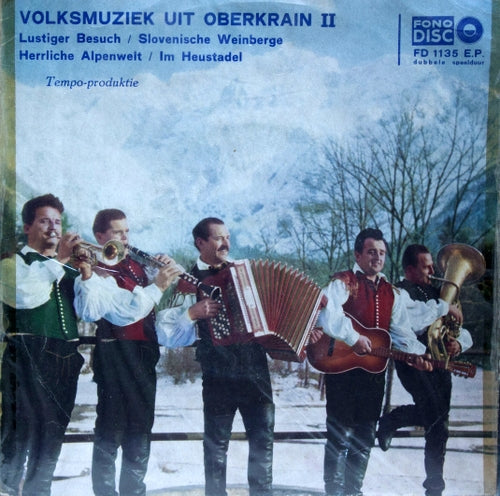 Stane Znuderl Mit Seiner Lustigen Dorfmusik - Volksmuziek Uit Oberkrain II 07258 Vinyl Singles EP Vinyl Goed / Hoes Goed
