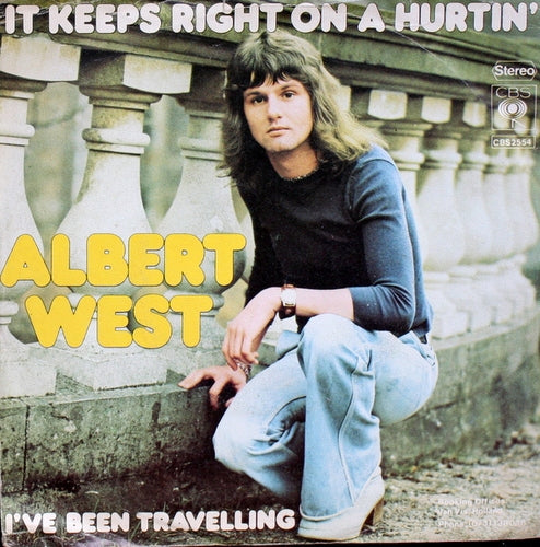 Albert West - It Keeps Right On A Hurtin Vinyl Singles Vinyl Zeer Goed / Hoesje Goed "VINYLSINGLES.NL"
