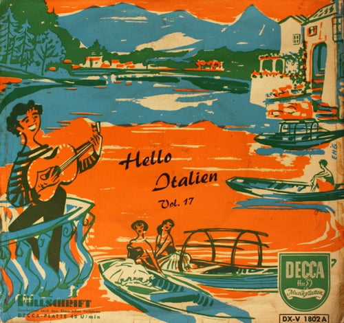 Gli Allegri Musicanti - Hello Switzerland Vol. ** Vinyl Singles EP Vinyl Zeer Goed / Hoesje Goed "VINYLSINGLES.NL"