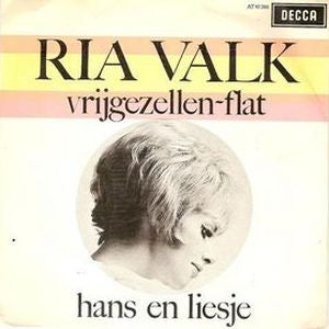 Ria Valk - Vrijgezellen-Flat 41227 Vinyl Singles Vinyl Goed / Hoes Goed