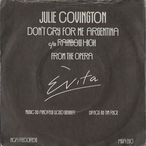 Julie Covington - Don't Cry For Me Argentina 42865 Vinyl Singles Vinyl Goed / Hoes Goed