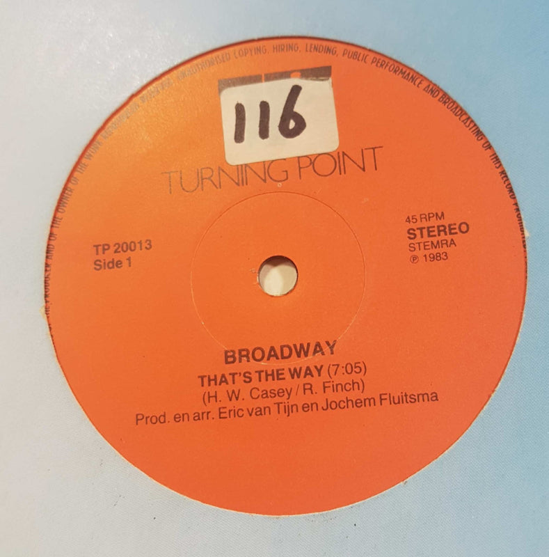 Broadway - That's The Way (I Like It) (Maxi-Single) 50131 Maxi-Singles Vinyl Goed / Hoes Goed