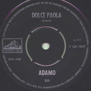 Adamo - Dolce Paola Vinyl Singles Vinyl Zeer Goed / Hoesje Goed "VINYLSINGLES.NL"
