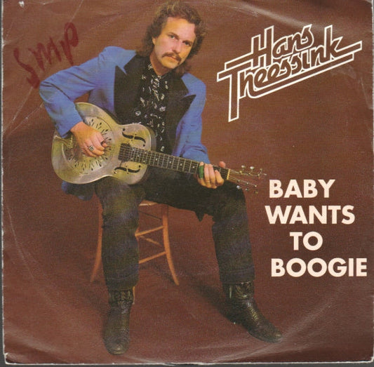 Hans Theessink - Baby Wants To Boogie 17526 Vinyl Singles Vinyl Goed / Hoes Sticker