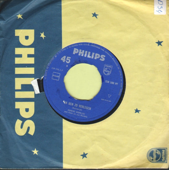 Anneke Grönloh Met Peter En Zijn Rockets - Ik Ben Zo Verlegen Vinyl Singles Vinyl Redelijk / Hoesje Generic "VINYLSINGLES.NL"