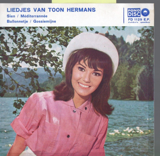 Ab Reinders - Liedjes Van Toon Hermans Vinyl Singles EP Vinyl Zeer Goed / Hoesje Goed "VINYLSINGLES.NL"