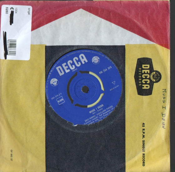 Eric Krans' Dixieland Pipers - Are You Lonesome Tonight Vinyl Singles Vinyl Zeer Goed / Hoesje Goed "VINYLSINGLES.NL"