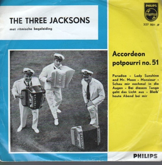 3 Jacksons - Accordeon Potpourri No. 51 10927 Vinyl Singles Vinyl Goed / Hoes Goed