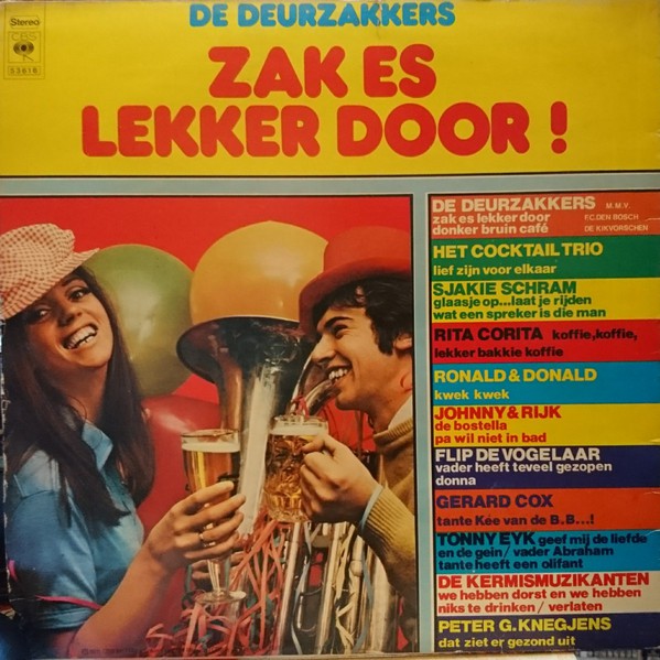 Various - Zak Es Lekker Door (LP) 43035 Vinyl LP Vinyl Goed / Hoes Goed