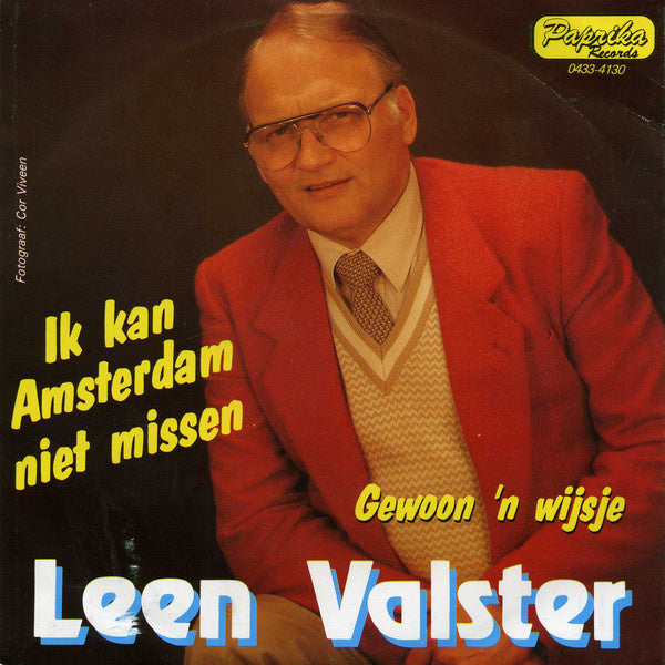 Leen Valster - Ik Kan Amsterdam Niet Missen 13005 Vinyl Singles Vinyl Goed / Hoes Goed