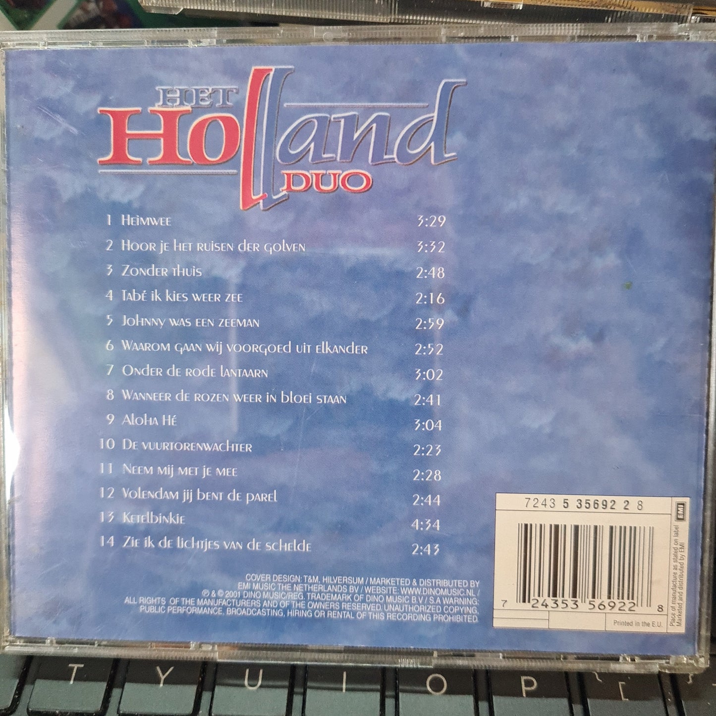 Holland Duo - Hollandse Meezingers Over de Zee (CD) Compact Disc Vinyl Goed / Hoes Goed