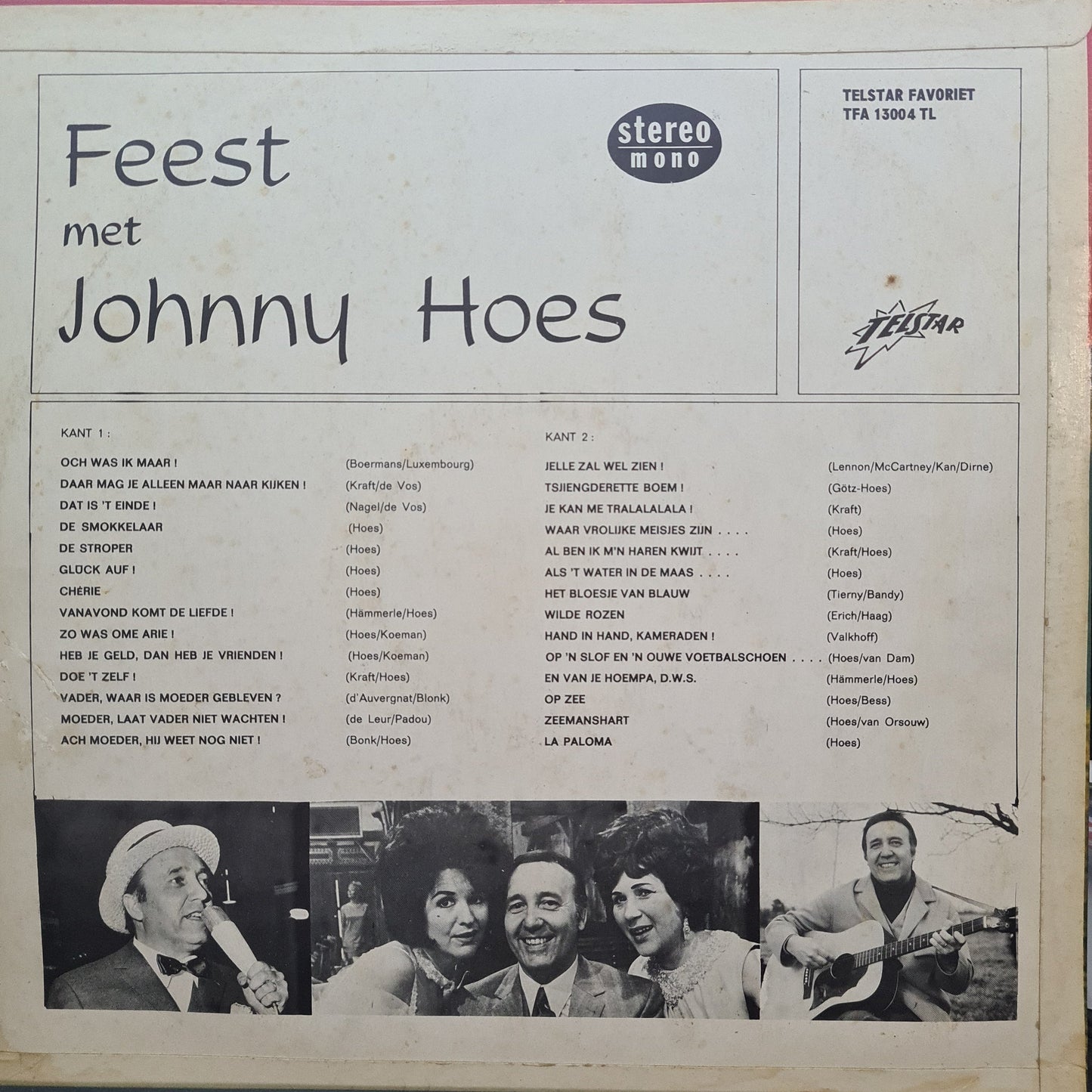 Johnny Hoes - Feest Met Johnny Hoes (LP) 49138 Vinyl LP Vinyl Goed / Hoes Goed