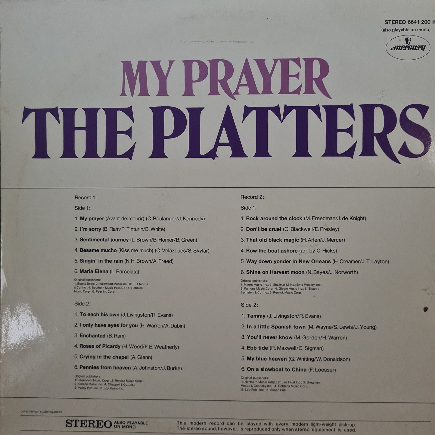 Platters - My Prayer (LP) 49161 49161 Vinyl LP Dubbel Vinyl Goed / Hoes Goed