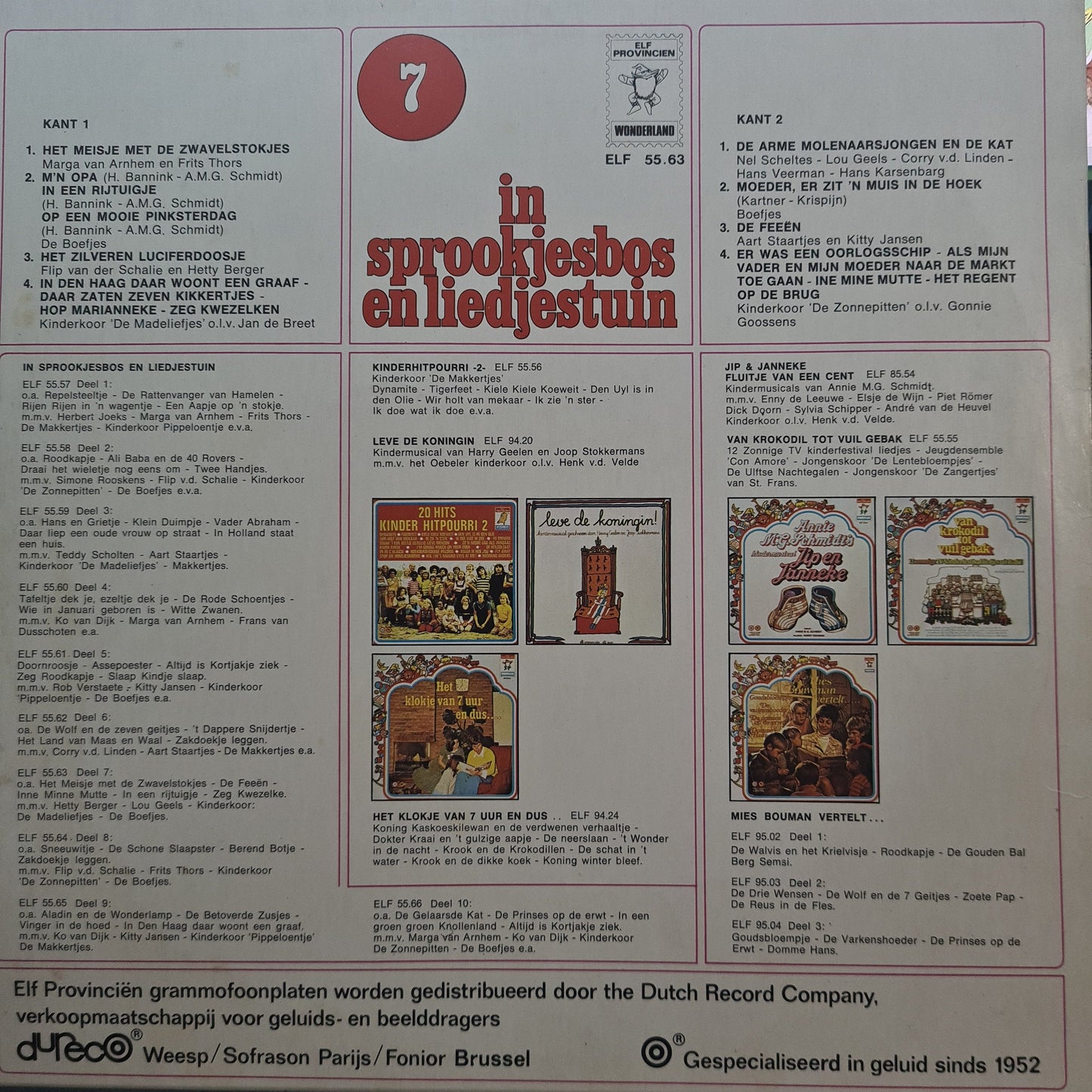 Various - In Sprookjesbos En Liedjestuin 7 (LP) 49178 Vinyl LP Vinyl Goed / Hoes Goed