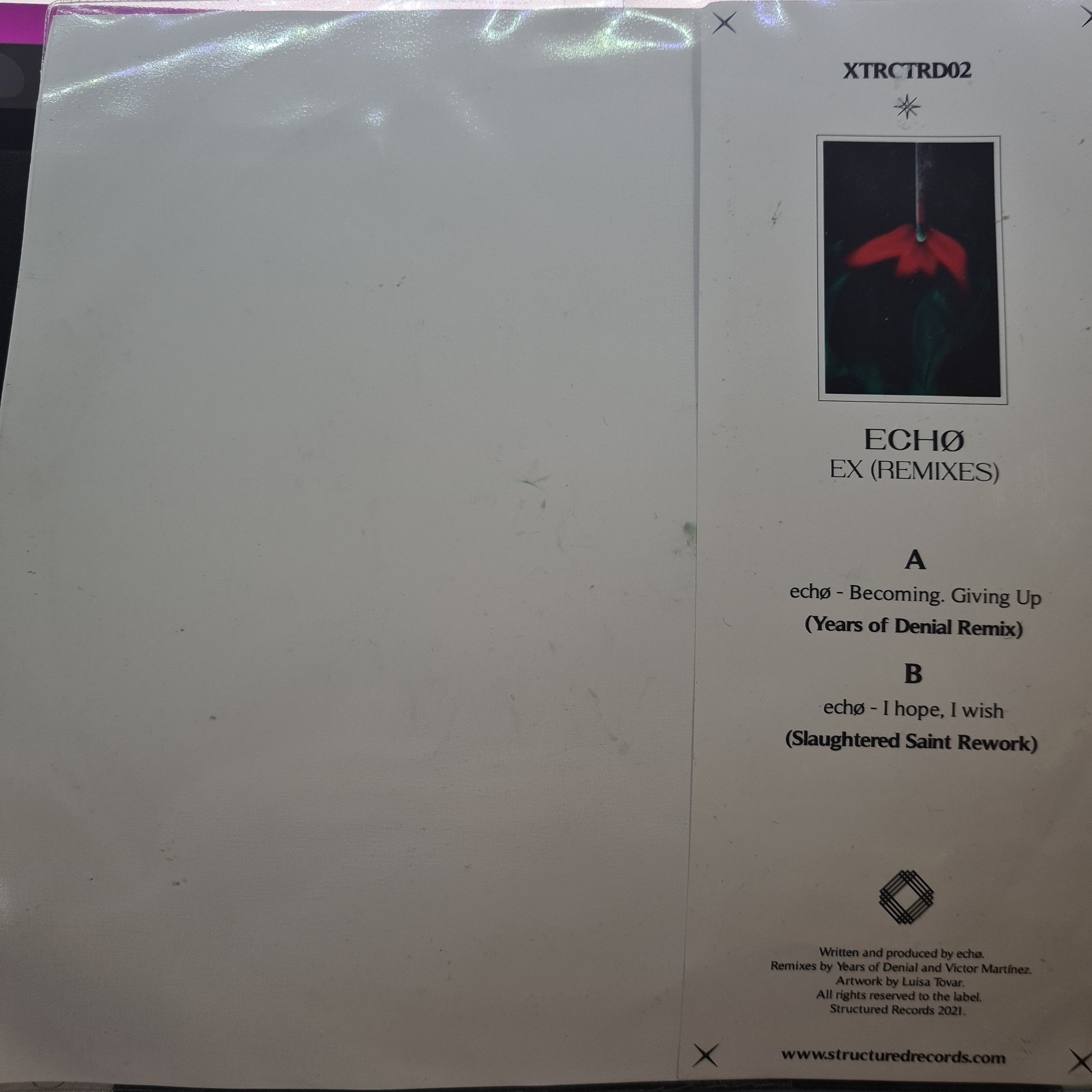 Echø - Ex Remixes (10") 49355 Vinyl LP Vinyl Goed / Hoes Goed