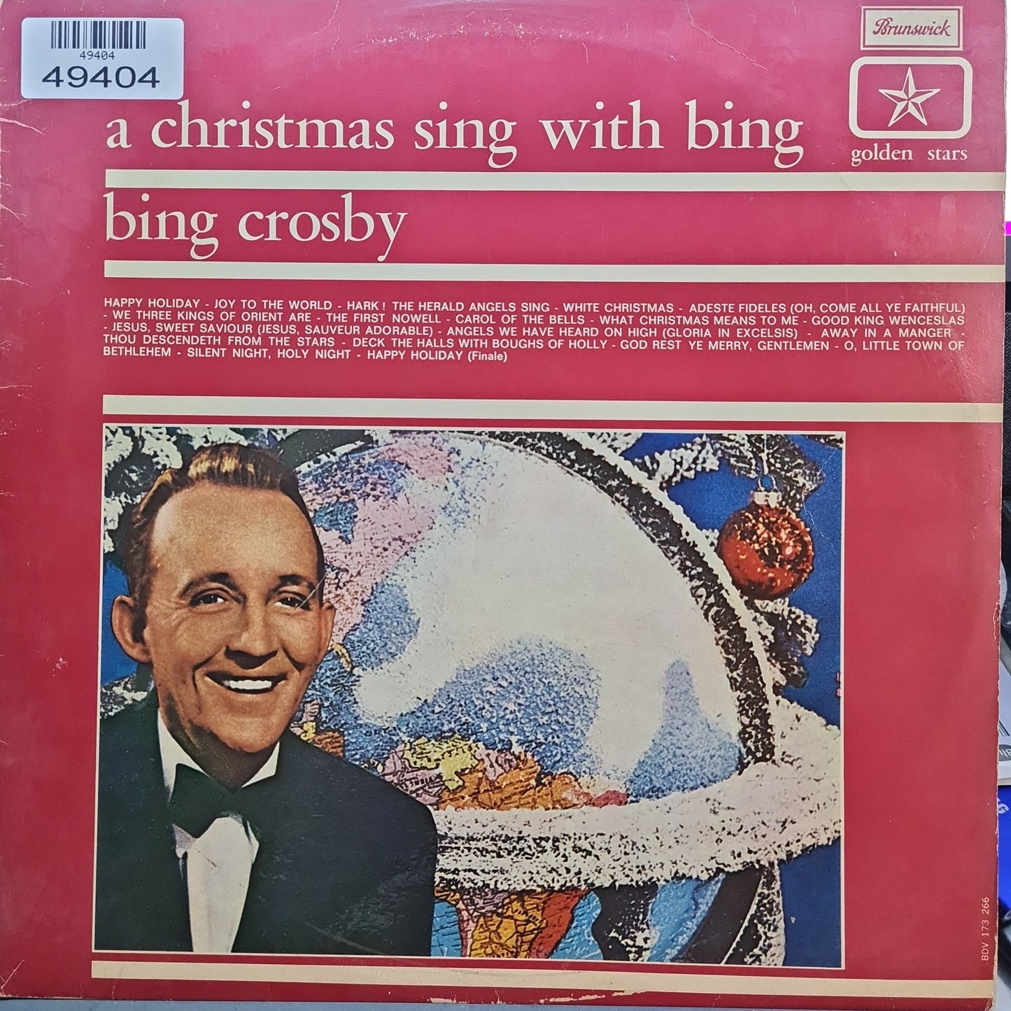 Bing Crosby , Norman Luboff Choir - A Christmas Sing With Bing - Around The World (LP)