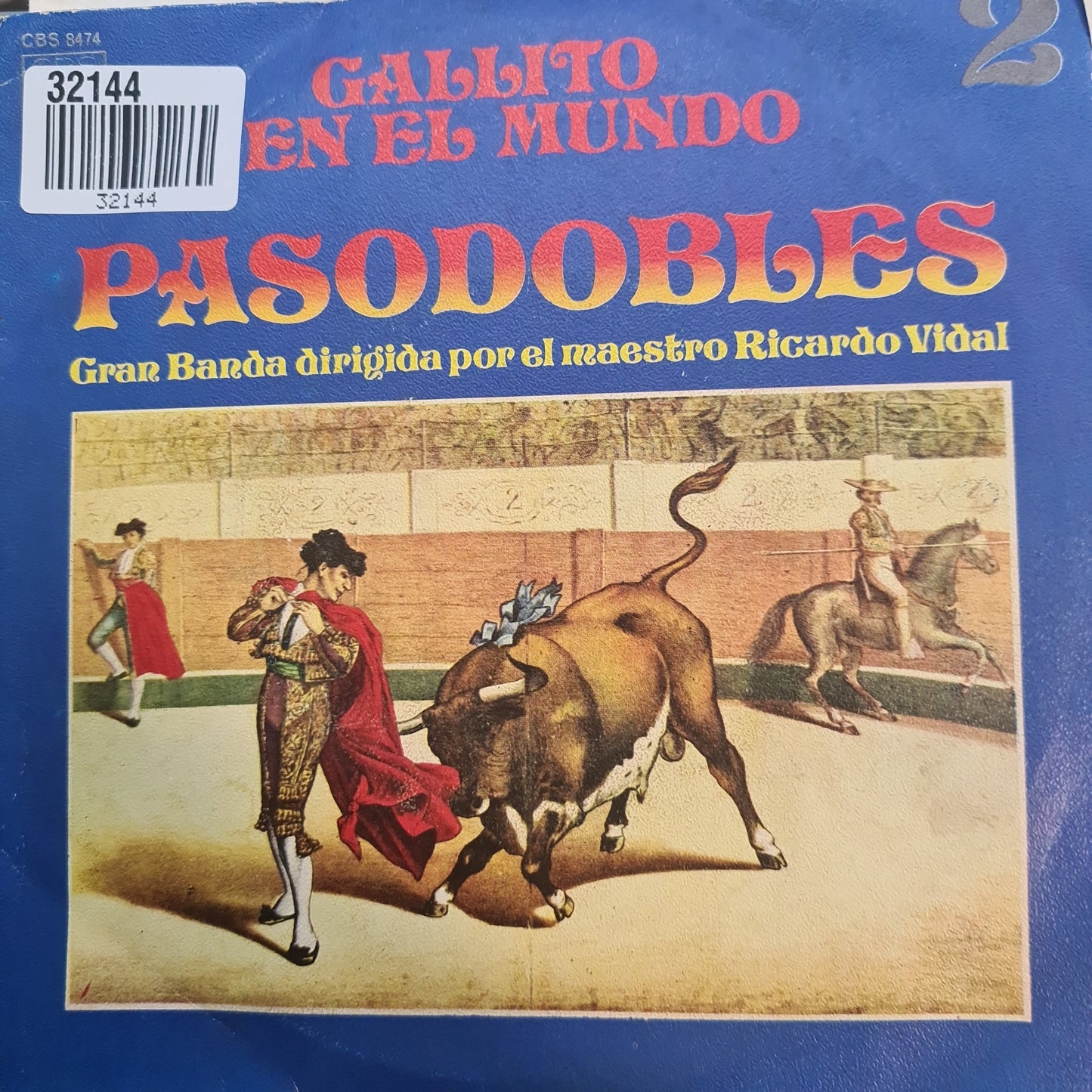 Ricardo Vidal - Pasodobles Vol. 2 Gran Banda Dirigida Por El Maestro Ricardo Vidal 32144 Vinyl Singles EP Vinyl Goed / Hoes Goed