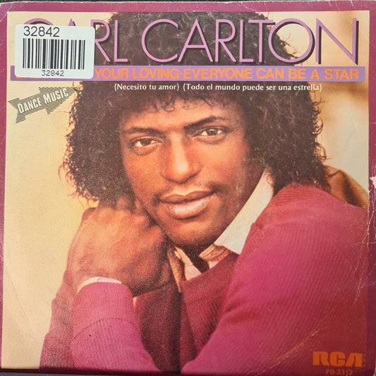 Carl Carlton - Baby I Need Your Loving 32842 Vinyl Singles Vinyl Goed / Hoes Goed