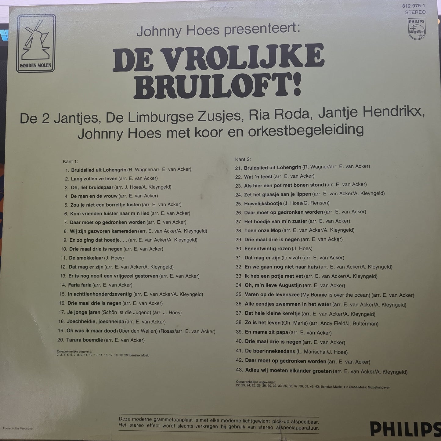 Verschiedene – Johnny Hoes präsentiert: Die glückliche Hochzeit! (LP) 49889
