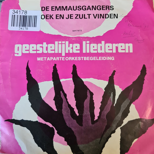 Unknown Artist - De Emmausgangers 34178 Vinyl Singles Vinyl Goed / Hoes Goed