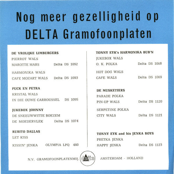 Akkordeon Duo Les Deux Jeateux - Akkordeon Medley No. 5 05444 Vinyl Singles Vinyl Goed / Hoes Goed