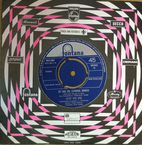 Jacky Van Dam - Dat Kleine Portretje Van Moeder 13756 Vinyl Singles Vinyl Goed / Hoes Goed