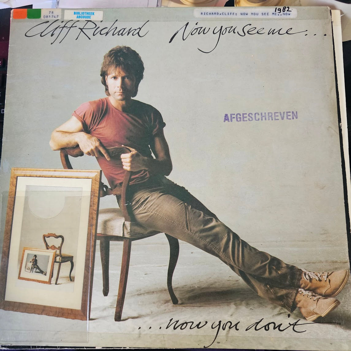 Cliff Richard - Now You See Me, Now You Don't (LP) (B-Keus) Vinyl LP Media VG+ / Sleeve Zie Foto "VINYLSINGLES.NL"