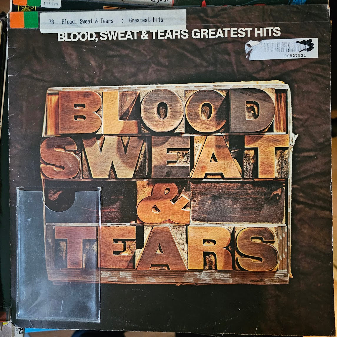 Blood, Sweat And Tears - Blood, Sweat & Tears Greatest Hits (LP) 51888b Vinyl LP Vinyl Goed / Hoes Zie Foto
