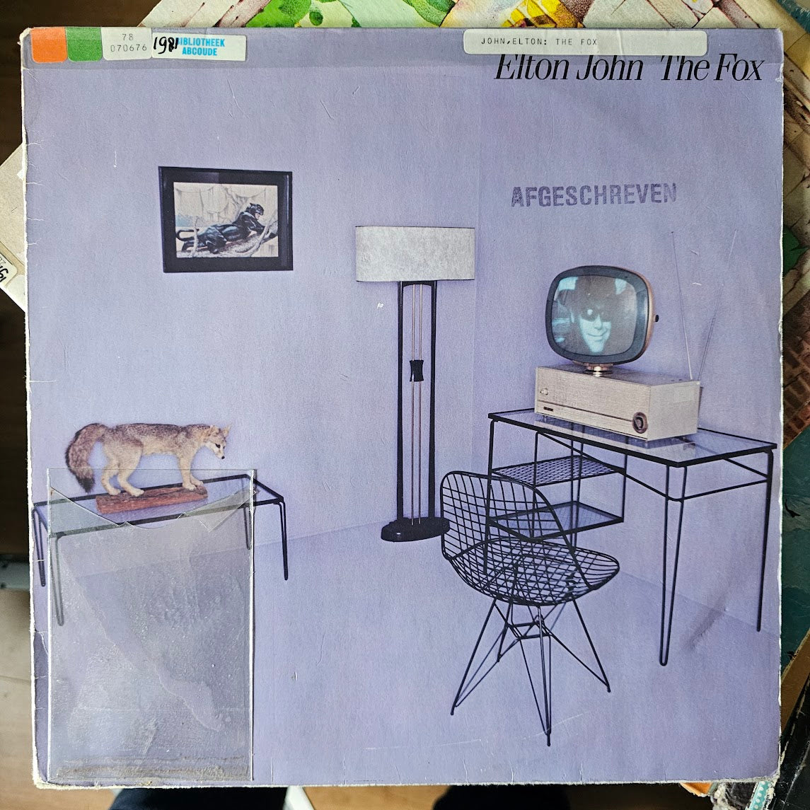 Elton John - The Fox (LP) 51945 Vinyl LP Vinyl Goed / Hoes Zie Foto