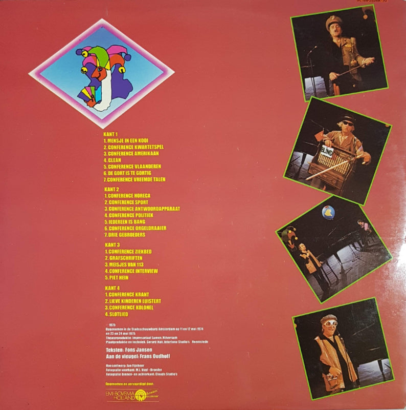 Fons Jansen - Kwartetten (LP) Vinyl LP Vinyl Zeer Goed / Hoesje Goed "VINYLSINGLES.NL"