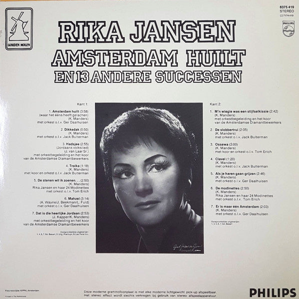 Rika Jansen – Amsterdam Cries And 13 Other Successes (LP) 42757