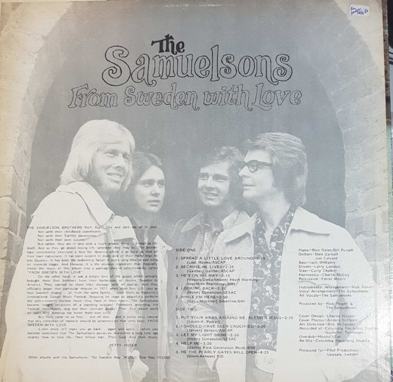 Samuelsons - From Sweden With Love (LP) 40585 Vinyl LP Vinyl Goed / Hoes Goed